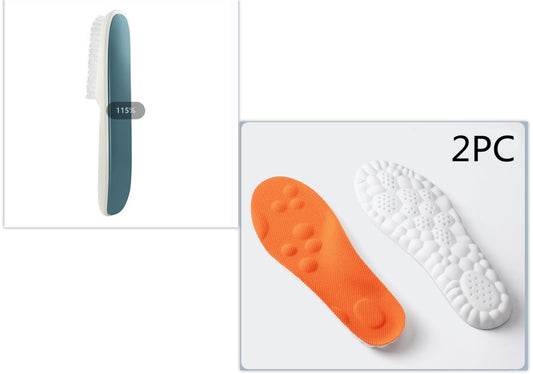 Boys And Girls' Sports Insoles And Long Handle Decontamination And Cleaning Shoe Brush